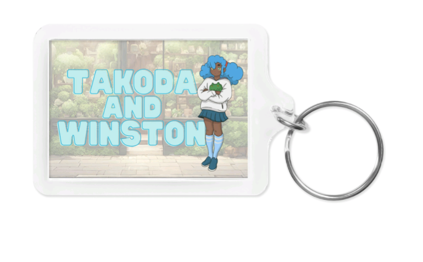 Takoda and Winston keychain