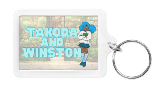 Takoda and Winston keychain