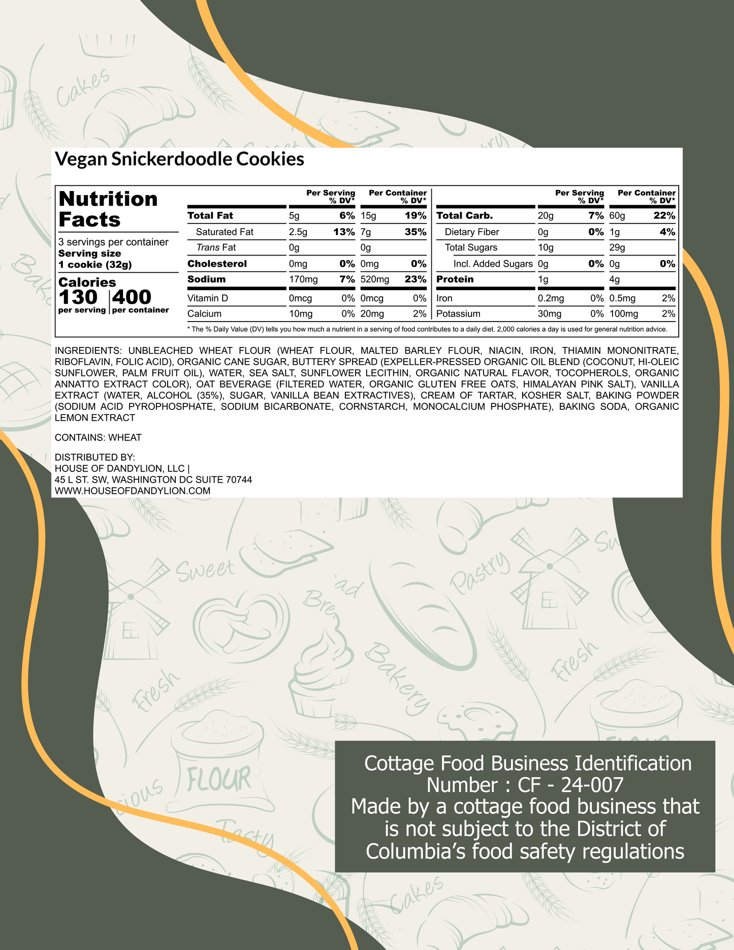 Vegan Snickerdoodle Cookies